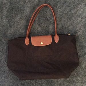 Black Longchamp Large Tote